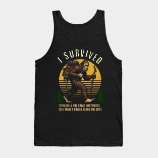 I Survived and made a friend Big Foot Tank Top
